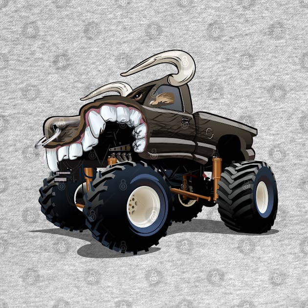 Cartoon monster truck by Mechanik